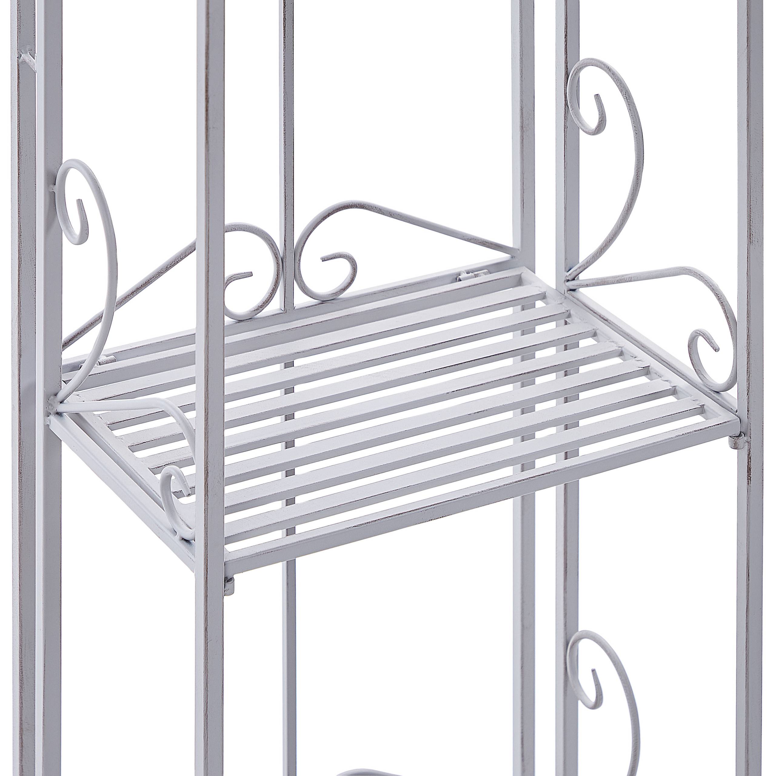 Beliani - Étagère de salle de bain Métal Gris VALDIVIA - Beliani - Image 7