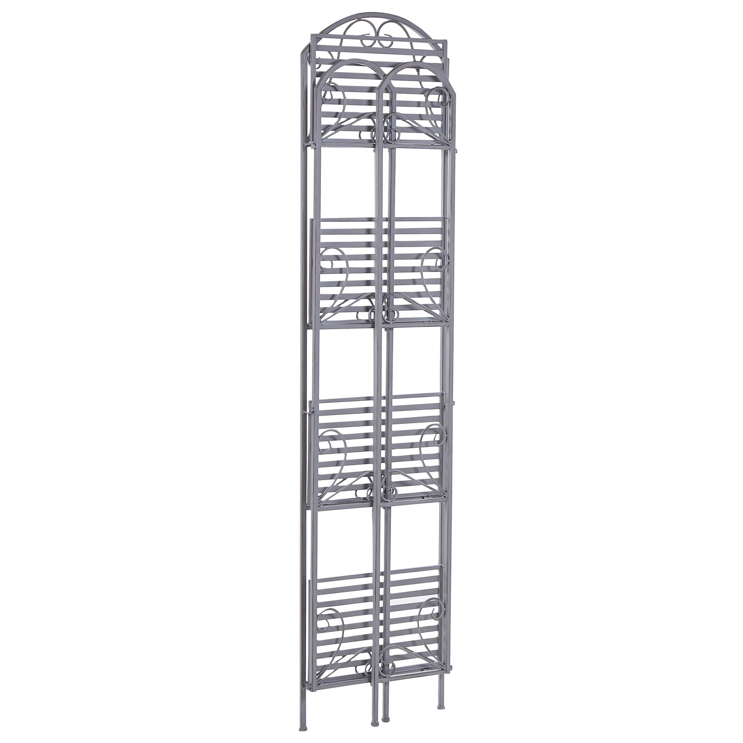 Beliani - Étagère de salle de bain Métal Gris VALDIVIA - Beliani - Image 6