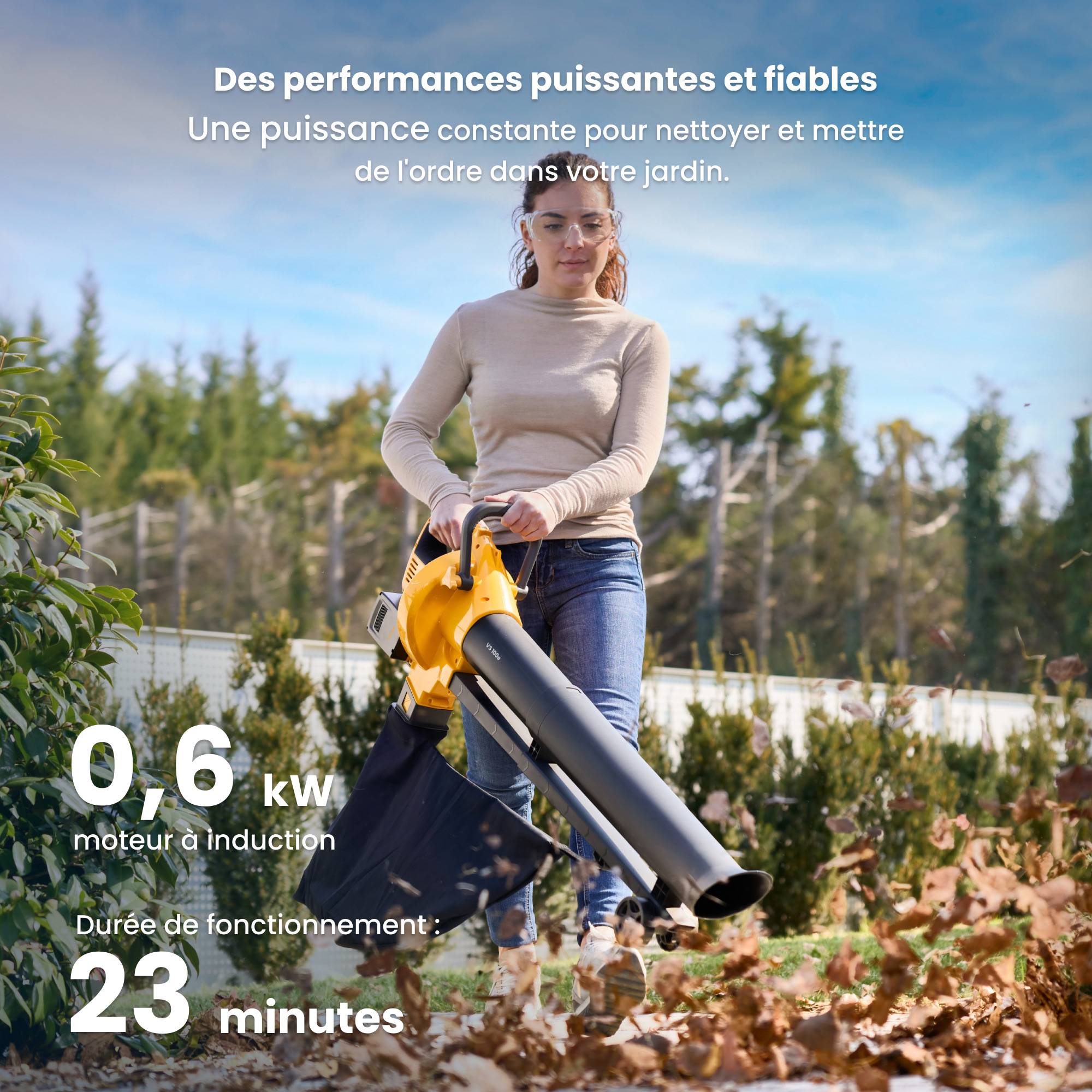 Stiga - Kit aspirateur-broyeur-souffleur VS 100e, 2 batteries 20V, sac 45L, 3-en-1 - STIGA - Image 6