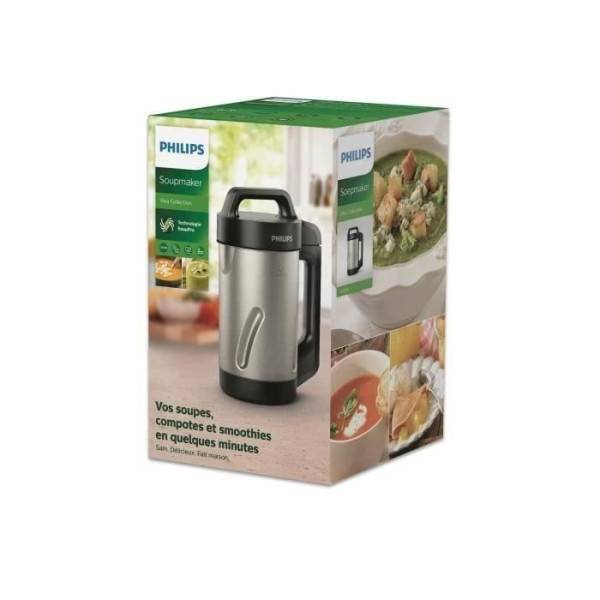 Robot Cuiseur Philips Soup Maker HR2203/80, Blender Chauffant 1,2L, 1000W, Occasion