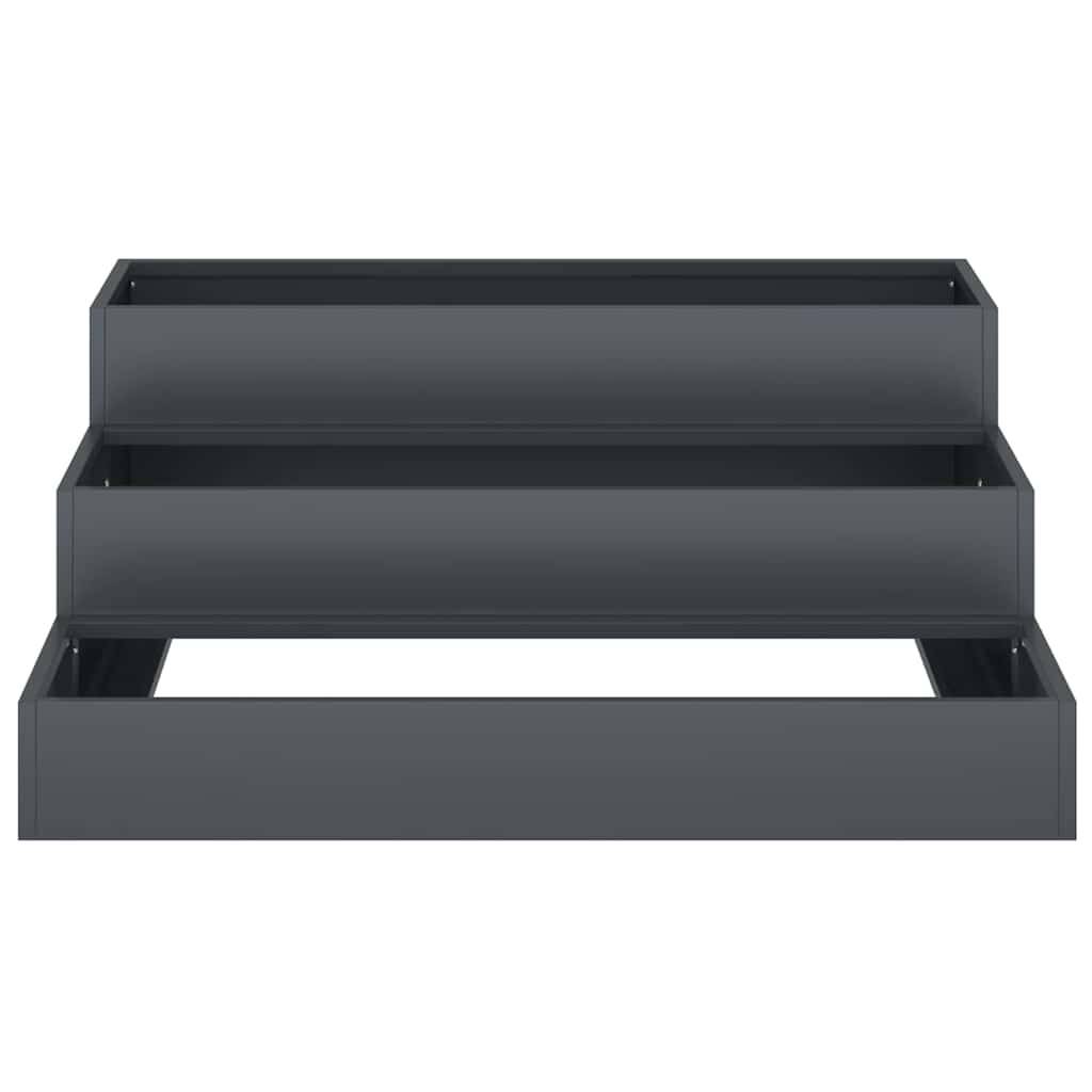 Jardinière Carrée Acier Potager Surélevé Jardin Anthracite 90cm – ComfortXL Outdoor Living - Image 6