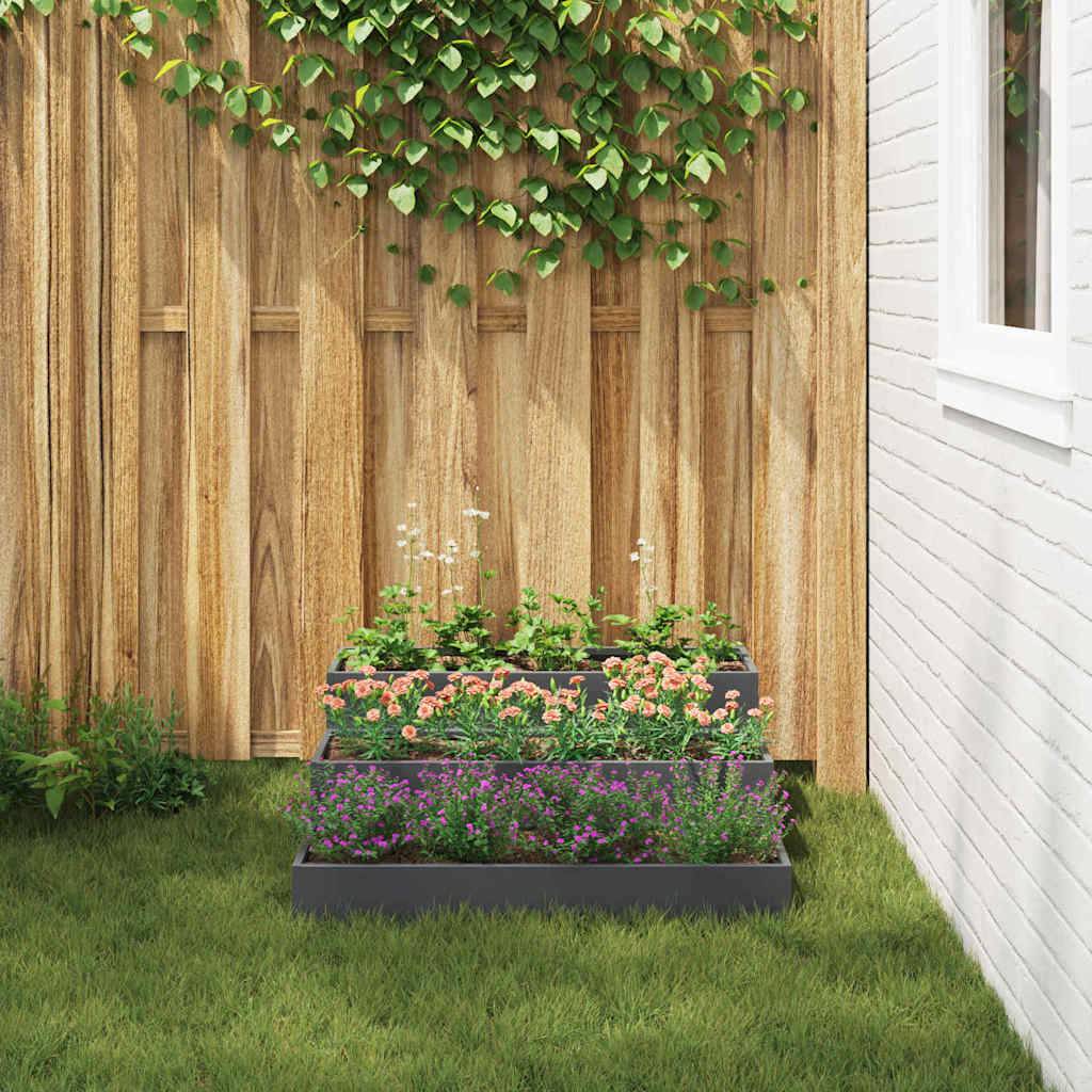 Jardinière Carrée Acier Potager Surélevé Jardin Anthracite 90cm – ComfortXL Outdoor Living - Image 4