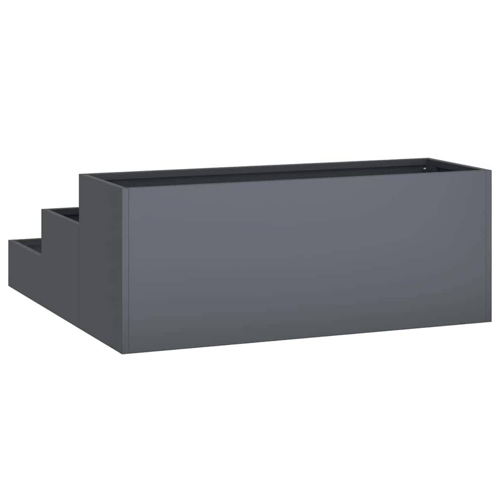 Jardinière Carrée Acier Potager Surélevé Jardin Anthracite 90cm – ComfortXL Outdoor Living - Image 5