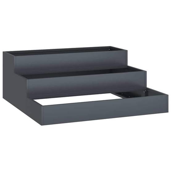 Jardinière Carrée Acier Potager Surélevé Jardin Anthracite 90cm – ComfortXL Outdoor Living - Image 2