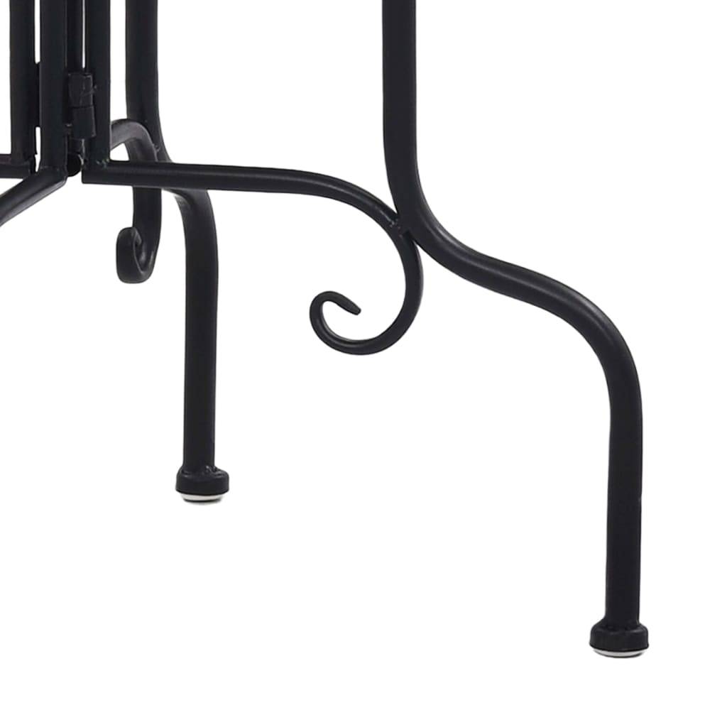 Maison Chic - Table de jardin - Table de bistro mosaïque noir et blanc Céramique HL907 - Image 6