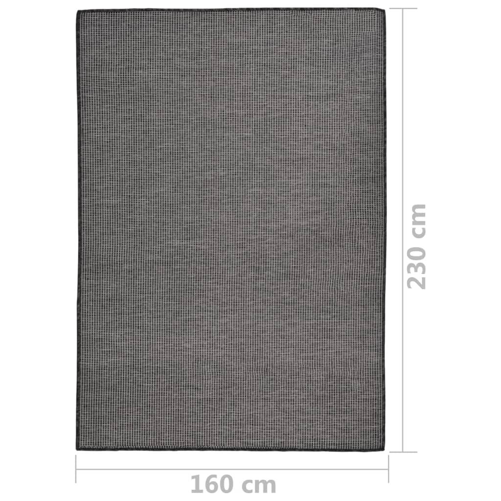 ComfortXL - Grand Tapis d'Extérieur Tissage Plat en Polypropylène Anti-UV pour Salon de Jardin Gris 160x230 cm – ComfortXL Outdoor Living - Image 6