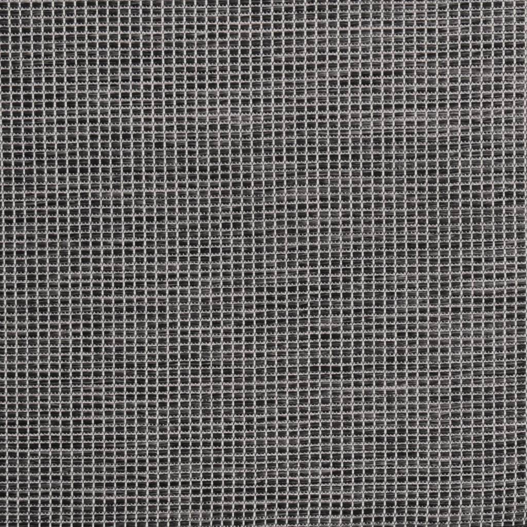 ComfortXL - Grand Tapis d'Extérieur Tissage Plat en Polypropylène Anti-UV pour Salon de Jardin Gris 160x230 cm – ComfortXL Outdoor Living - Image 5