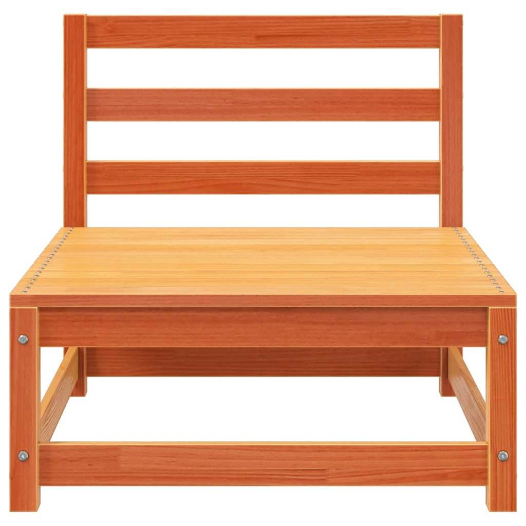 Vidaxl - Canapés de jardin cire marron 2 pcs bois de pin massif vidaXL 837932 - Image 7