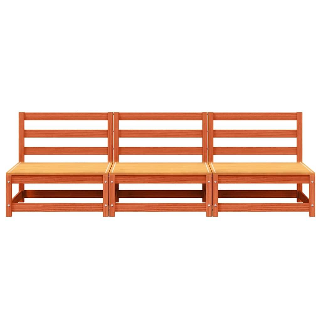 Vidaxl - Canapés de jardin cire marron 2 pcs bois de pin massif vidaXL 837932 - Image 6