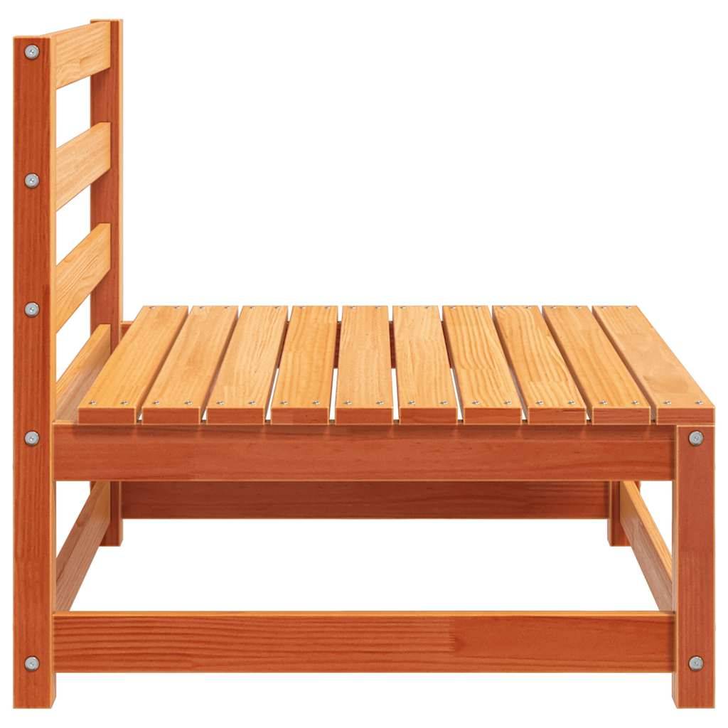 Vidaxl - Canapés de jardin cire marron 2 pcs bois de pin massif vidaXL 837932 - Image 8