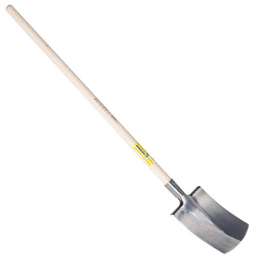 Outils Perrin - Bêche Bretagne polie 28 tranchant bombé manche pomme Outils Perrin
