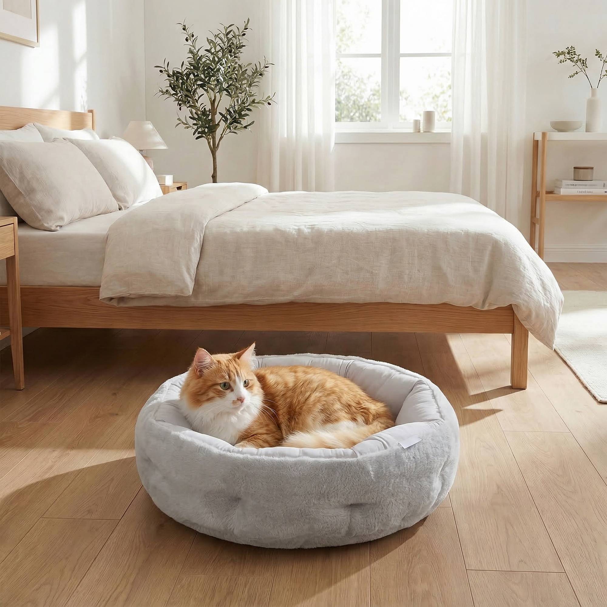 Lit réversible pour chat, lit d'intérieur pour petit chien - Image 4