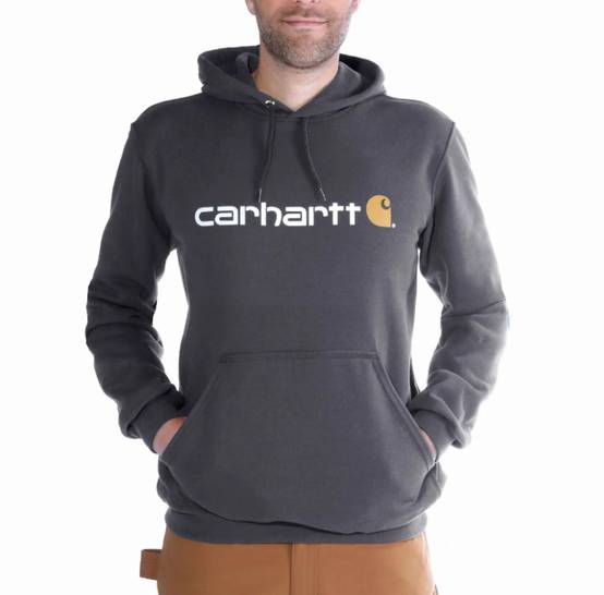 Sweatshirt CARHARTT Signature Logo Gris foncé T.M - 100074-026-M