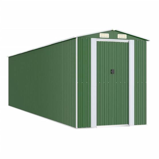 Vidaxl - Abri de jardin Vert 192x772x223 cm Métal galvanisé vidaXL 3147434 - Image 2