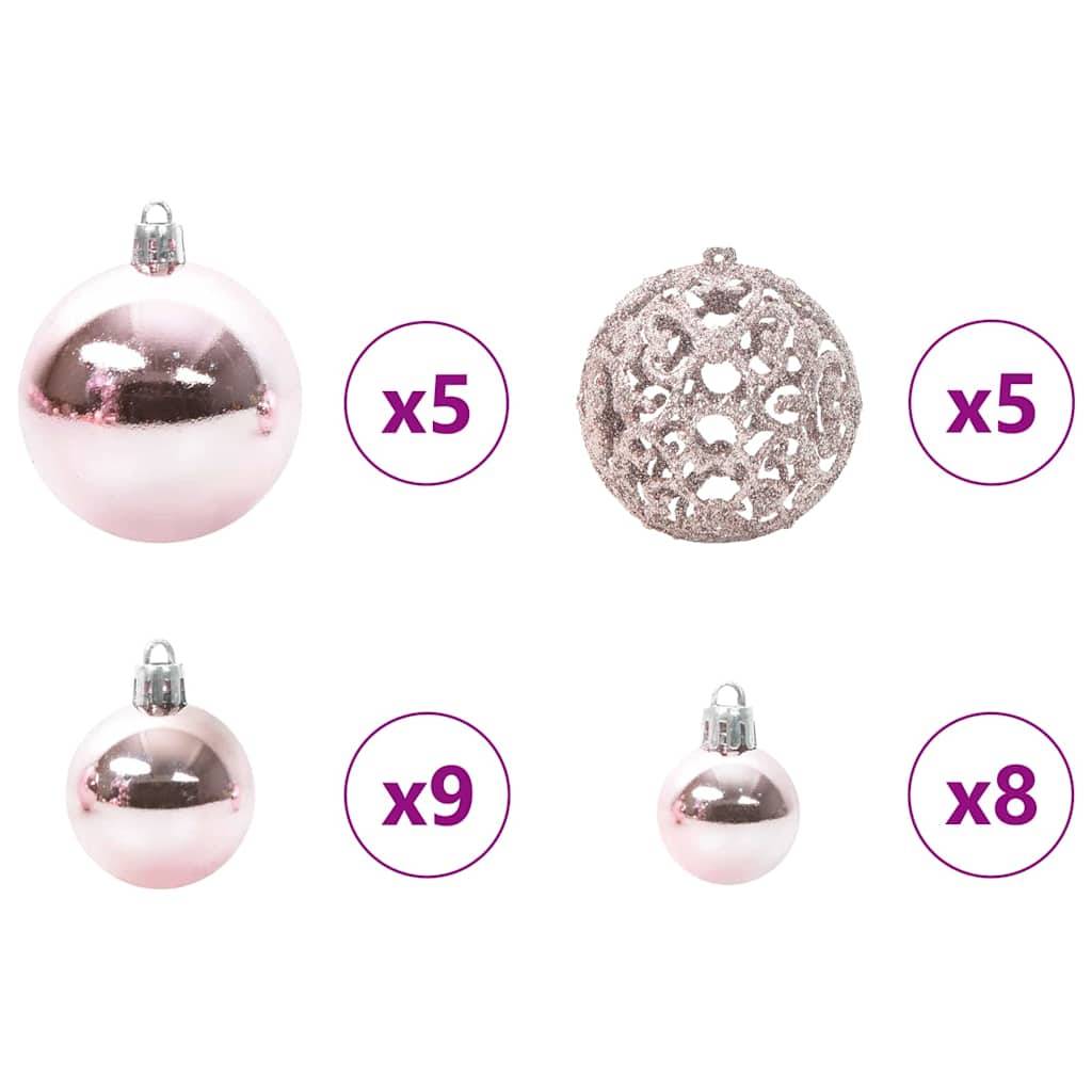 Vidaxl - Sapin de Noël Rose 120 cm PVC vidaXL 3396409 - Image 9