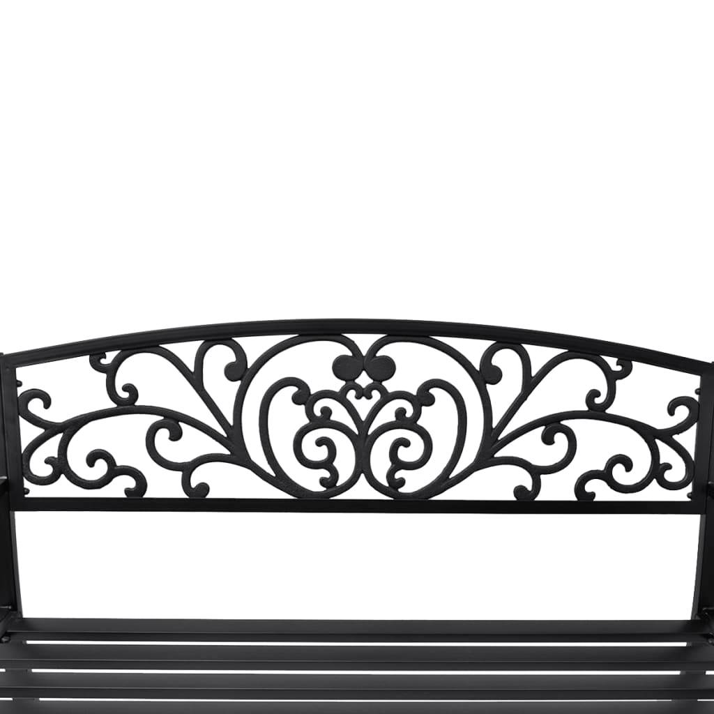 Vidaxl - banc de jardin 127 cm fonte noir vidaXL 42168 - Image 4
