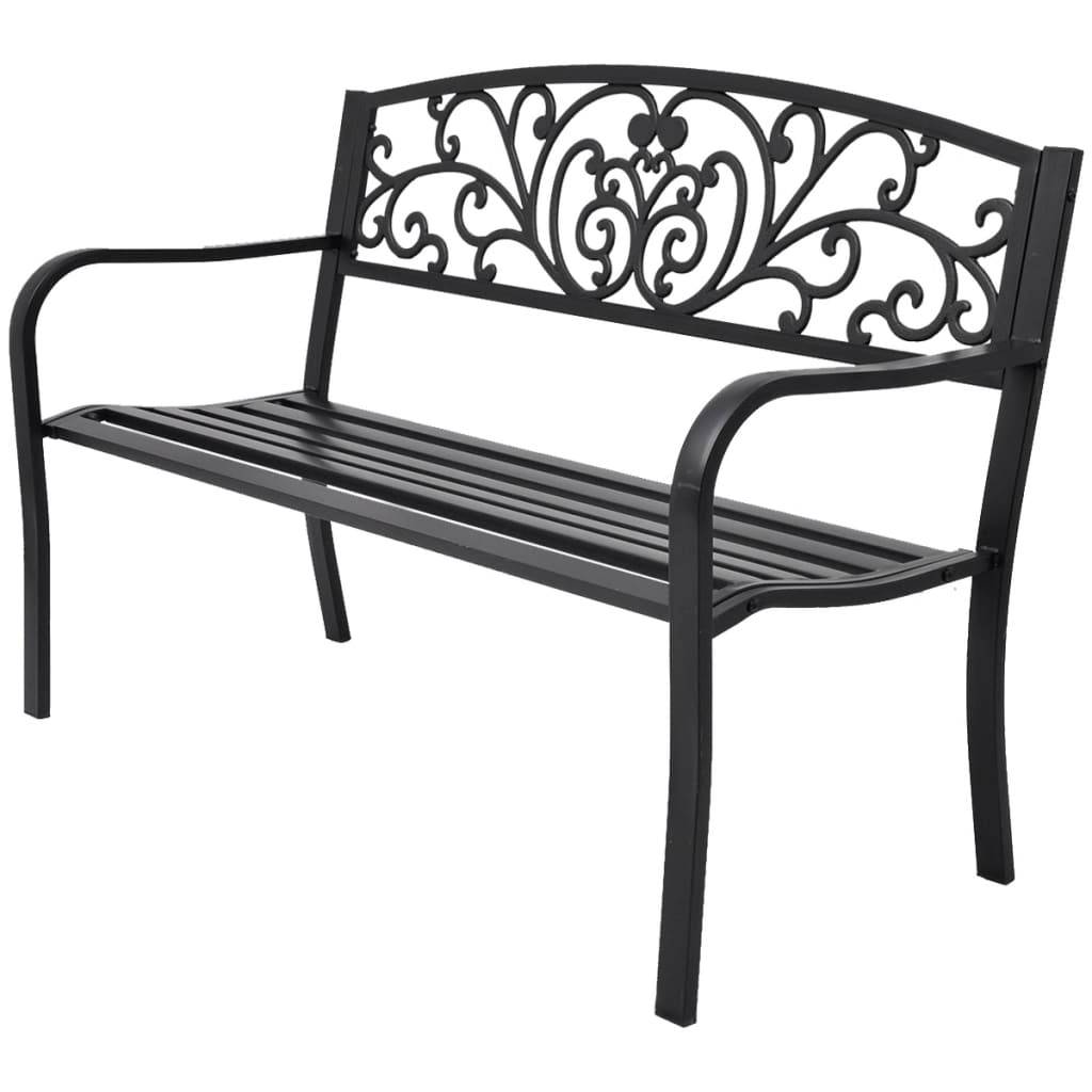 Vidaxl - banc de jardin 127 cm fonte noir vidaXL 42168 - Image 1
