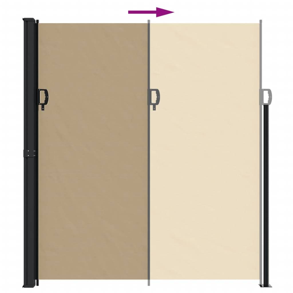 Maison Chic - Store Banne - Auvent latéral rétractable beige 220x600 cm - MEUBLE PRO - Image 5