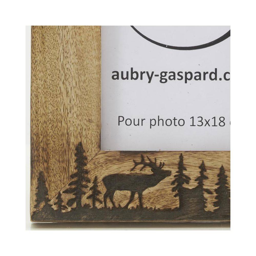 Aubry Gaspard - Cadre photo en manguier Cerf Photo 13 x 18 - Image 3