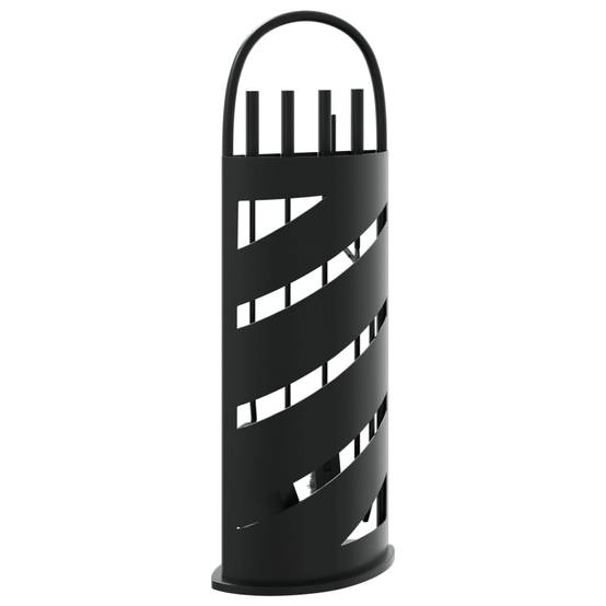 Set Serviteur de Cheminée Acier 5 Pièces pour Foyer Entretien du Feu 66 cm Noir - ComfortXL Outdoor Living - Image 6