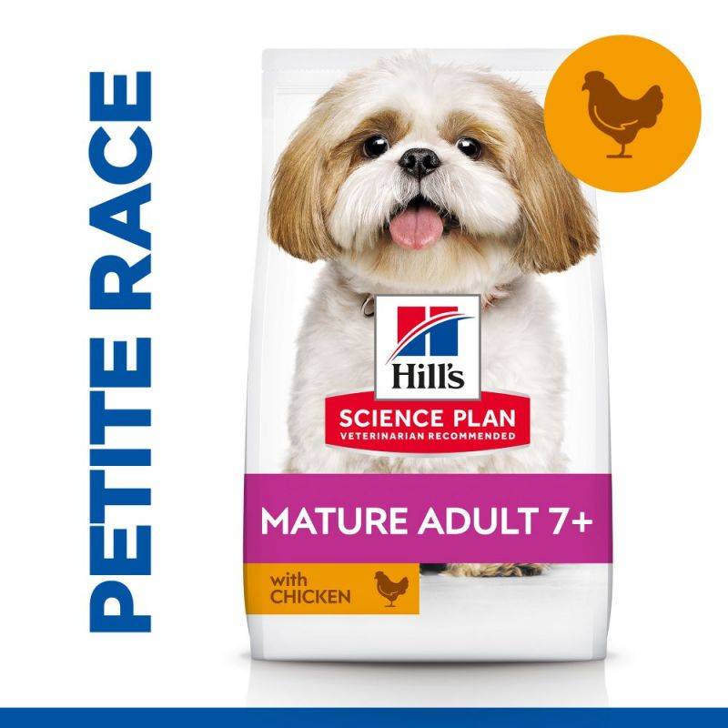 CROQUETTES CHIEN SCIENCE PLAN ADULT MATURE 7+ SMALL & MINI POULET - HILL'S 6 kg - Image 2