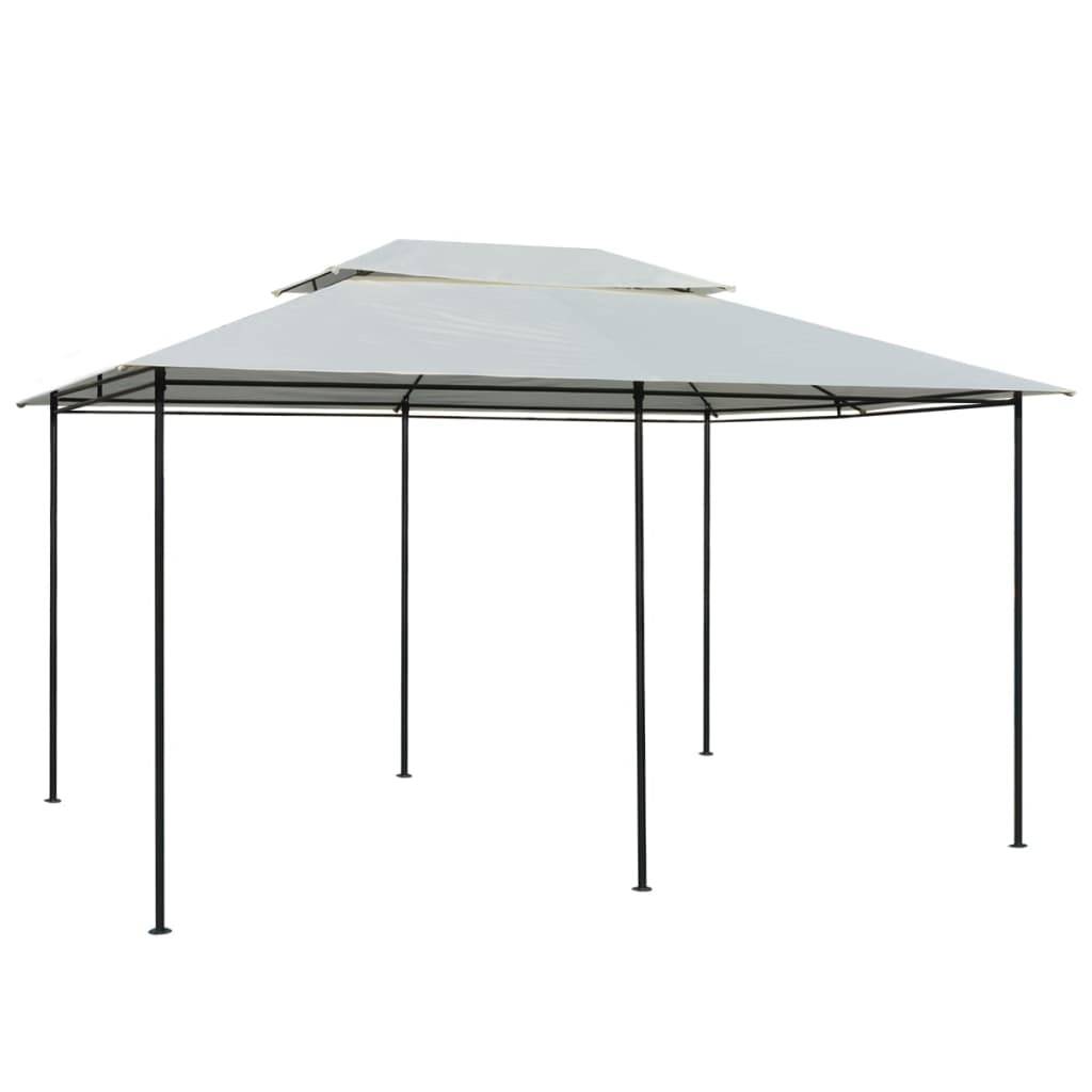ComfortXL - Tonnelle de Réception Acier Toit Ventilé avec Rideaux pour Jardin Mariage Blanc 4x3 m – ComfortXL Outdoor Living - Image 2