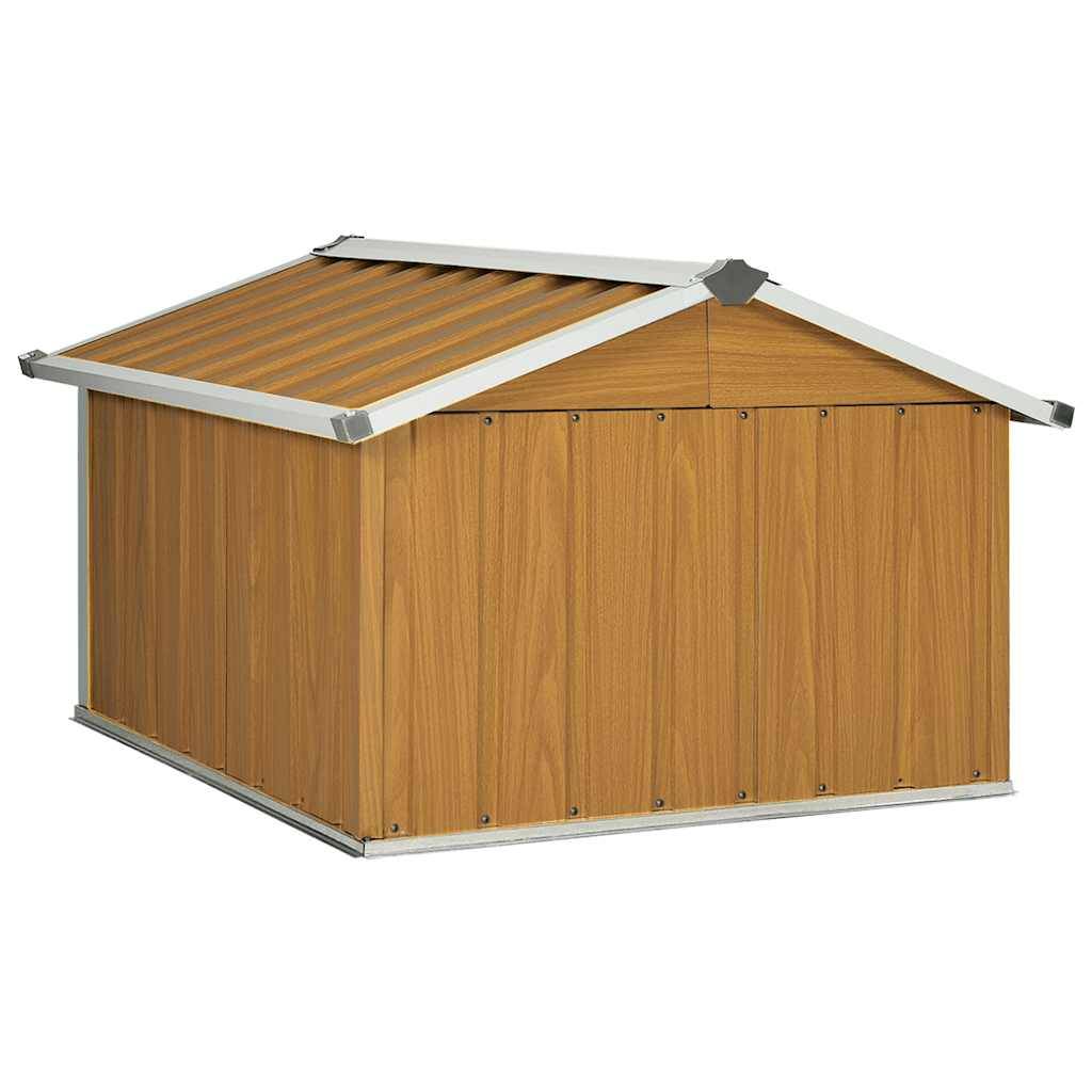 Vidaxl - Abri pour robot de jardin 92x97x63 cm Acier galvanisé Marron vidaXL 150910 - Image 7