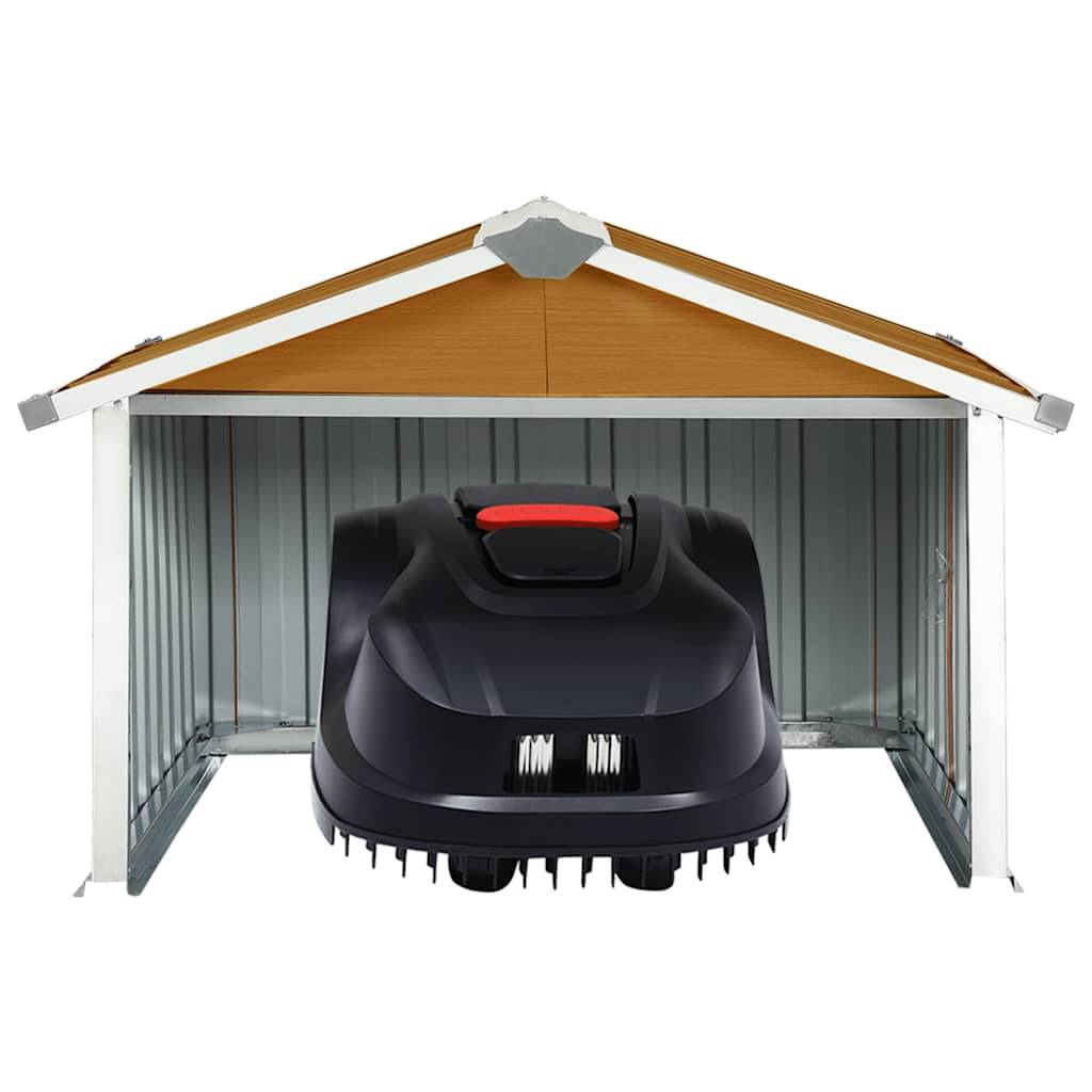 Vidaxl - Abri pour robot de jardin 92x97x63 cm Acier galvanisé Marron vidaXL 150910 - Image 8