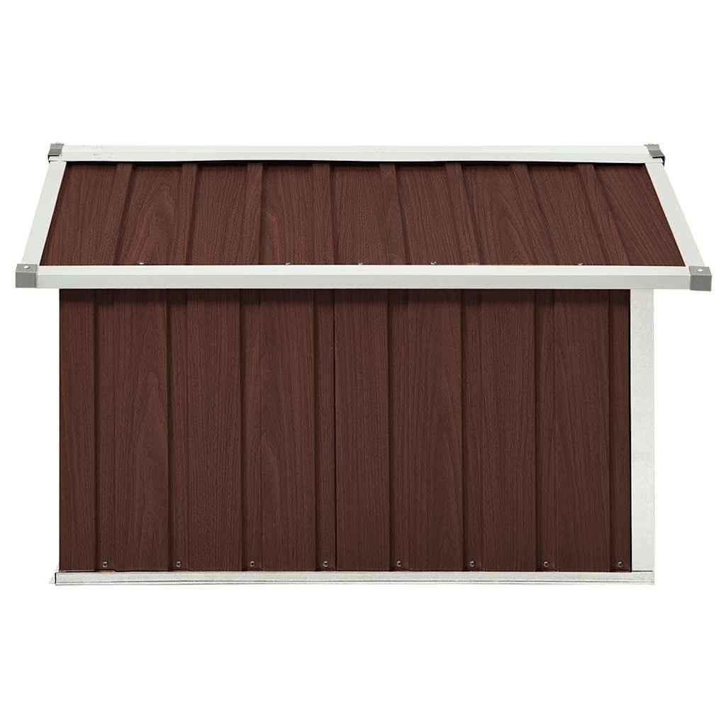 Vidaxl - Abri pour robot de jardin 92x97x63 cm Acier galvanisé Marron vidaXL 150910 - Image 6
