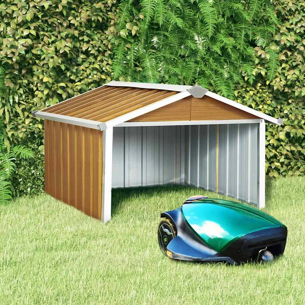 Vidaxl - Abri pour robot de jardin 92x97x63 cm Acier galvanisé Marron vidaXL 150910 - Image 1