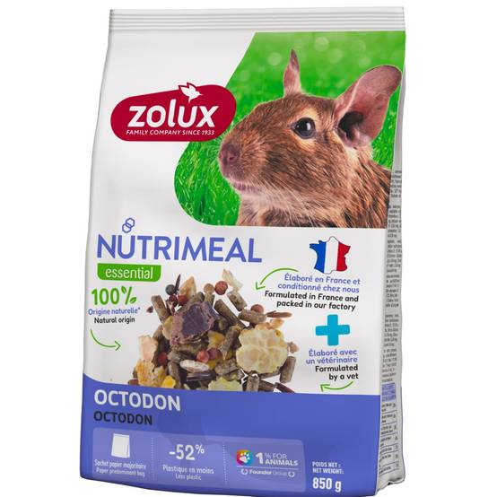 Zolux - Aliment composé pour Octodon Nutrimeal sachet de 850 g - Image 2