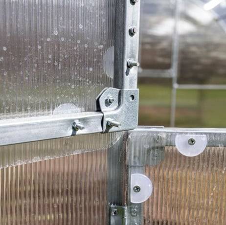 Serre KLASIKA TUBE 3 x 8 m (24 m²), 4 mm avec revêtement en polycarbonate - Image 7