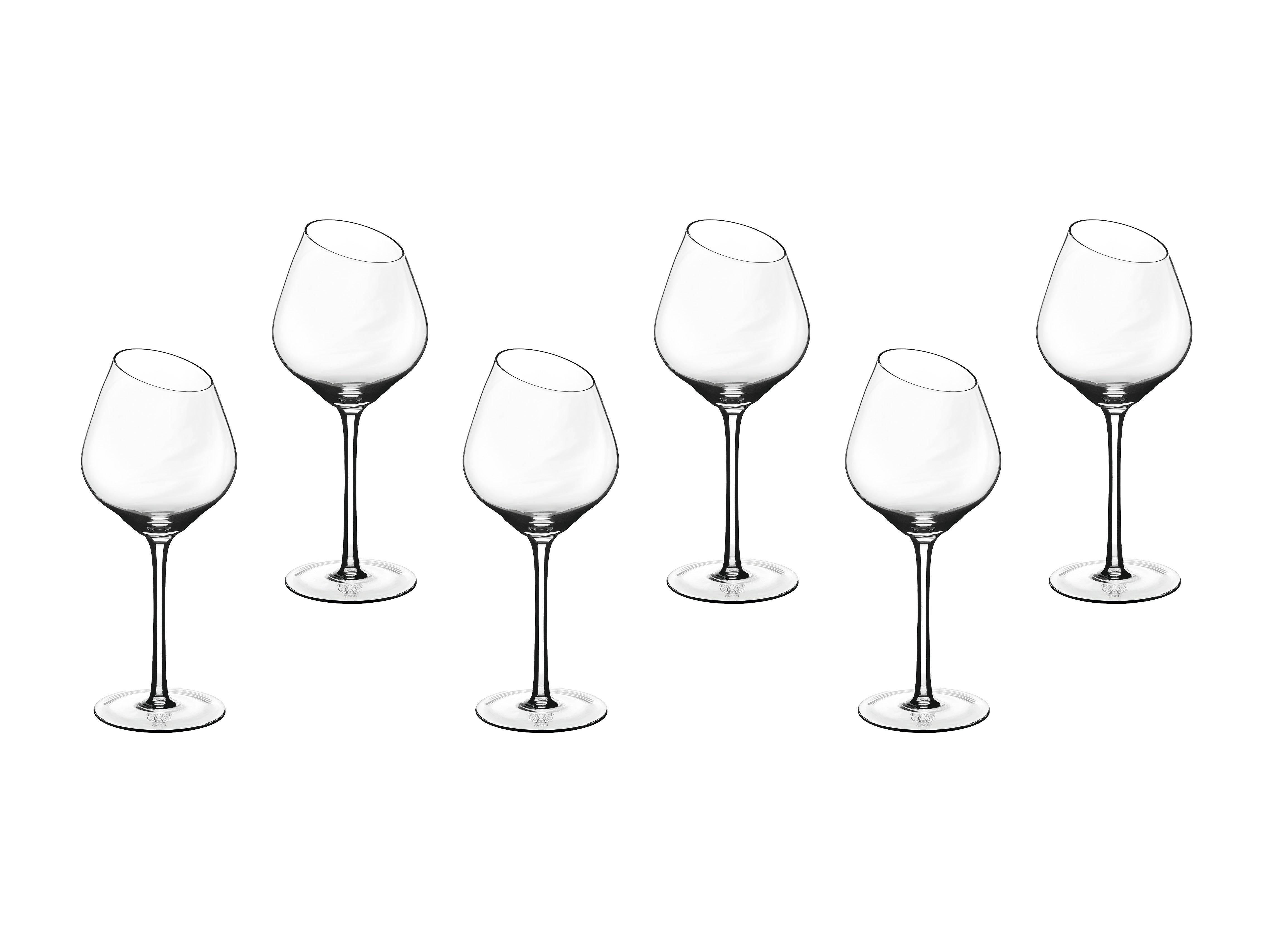 Lot de 6 Verres à vin en Cristallin (cristal sans plomb) "SVÄVA", Bjorn - Image 1
