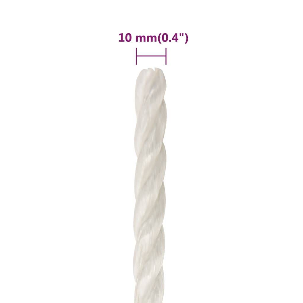 Corde de travail Blanc 10 mm 250 m polypropylène Maison Chic - Image 6