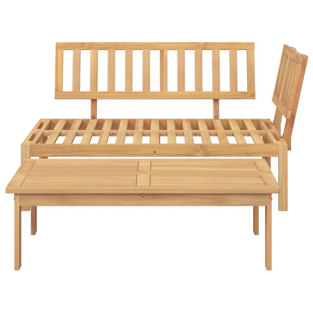 Vidaxl - Salon de jardin palette 2 pcs bois massif d'acacia vidaXL 365853 - Image 4