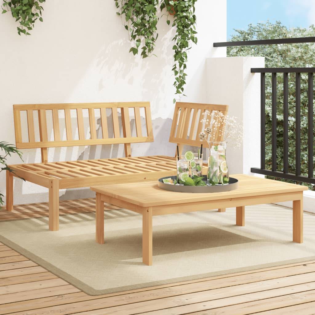 Vidaxl - Salon de jardin palette 2 pcs bois massif d'acacia vidaXL 365853 - Image 1