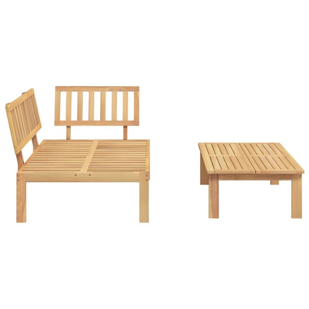Vidaxl - Salon de jardin palette 2 pcs bois massif d'acacia vidaXL 365853 - Image 5