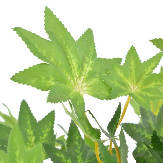 Plante artificielle d'érable polyester et bois vert 120 cm - PANGIVO - Image 2