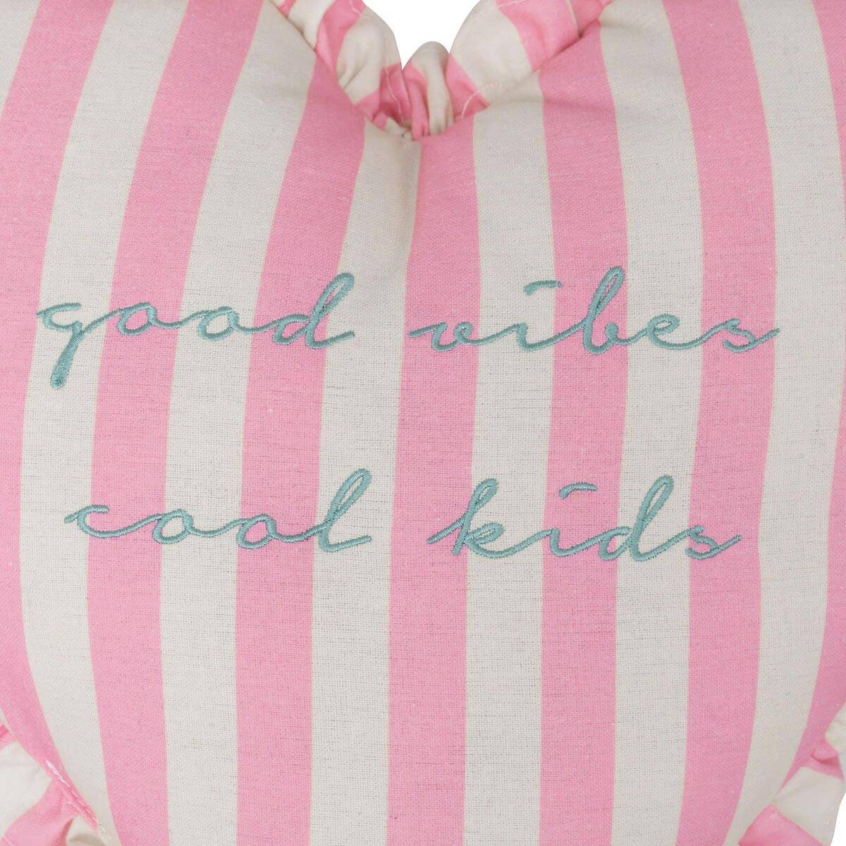 Coussin enfant en forme de coeur - ATMOSPHERA - Polyester - Rose - Image 3