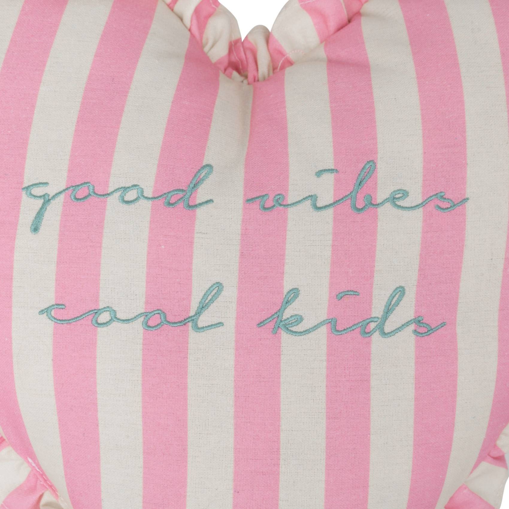 Coussin enfant en forme de coeur - ATMOSPHERA - Polyester - Rose - Image 2