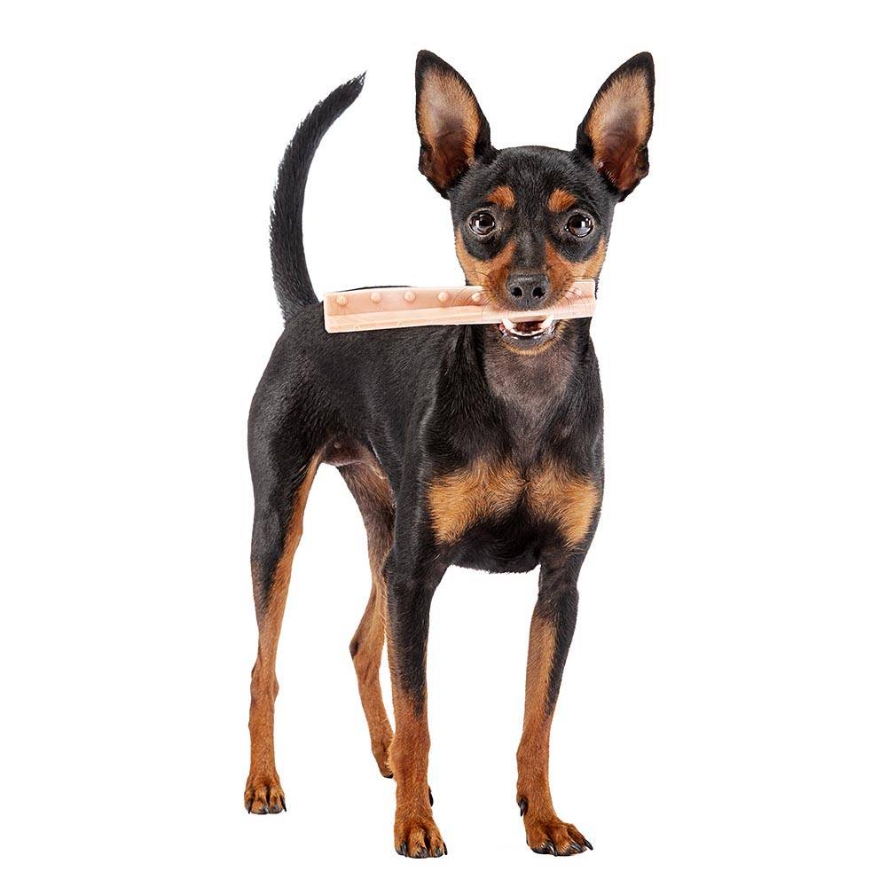 Ferplast - Ferplast GOODBITE NATURAL HELIX M jouet os à hélice pour l'hygiène dentaire, saveur de jambon, chien moyen-grande (7-25 Kg), naturel, 2 pièces de 23g - Image 3