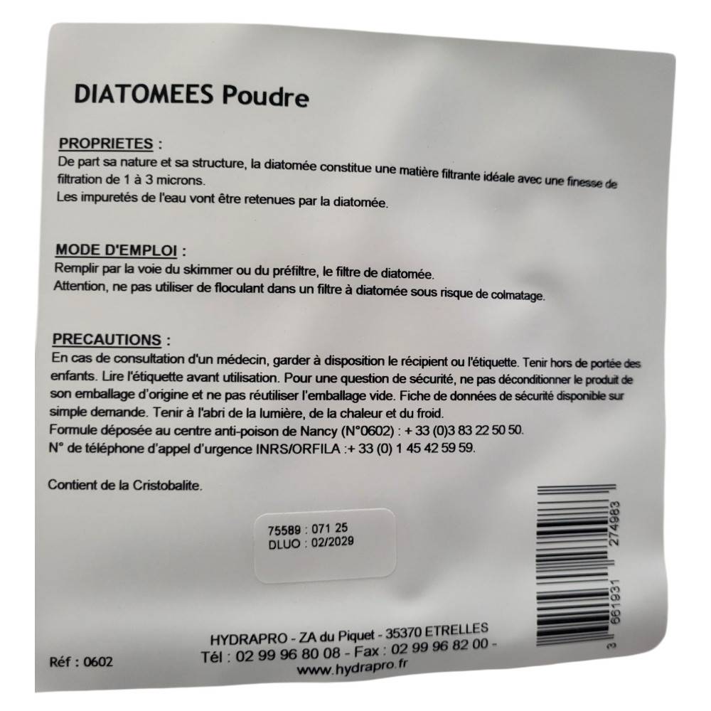 Sac de diatomée piscine - 10 kg - Image 2