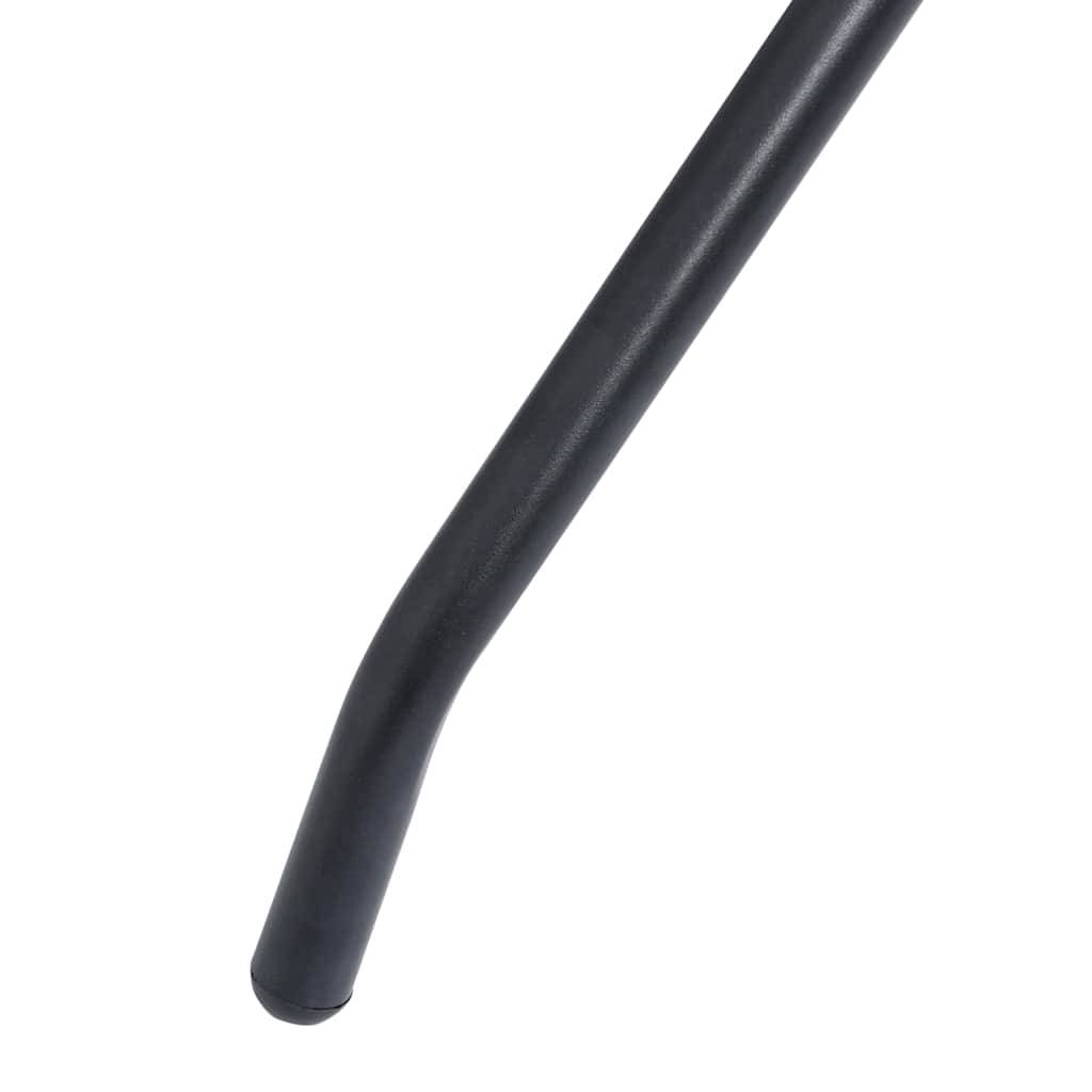 Vidaxl - Ensemble à manger de jardin 5 pcs-Salons de jardin aluminium et textilène noir - Image 8