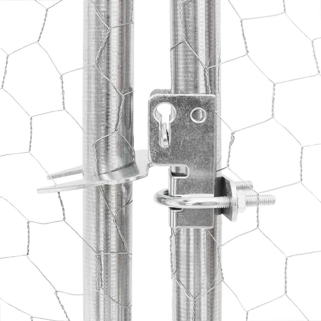 Vidaxl - Poulailler avec toit 2,5x4x2,25 m acier galvanisé vidaXL 3328526 - Image 5