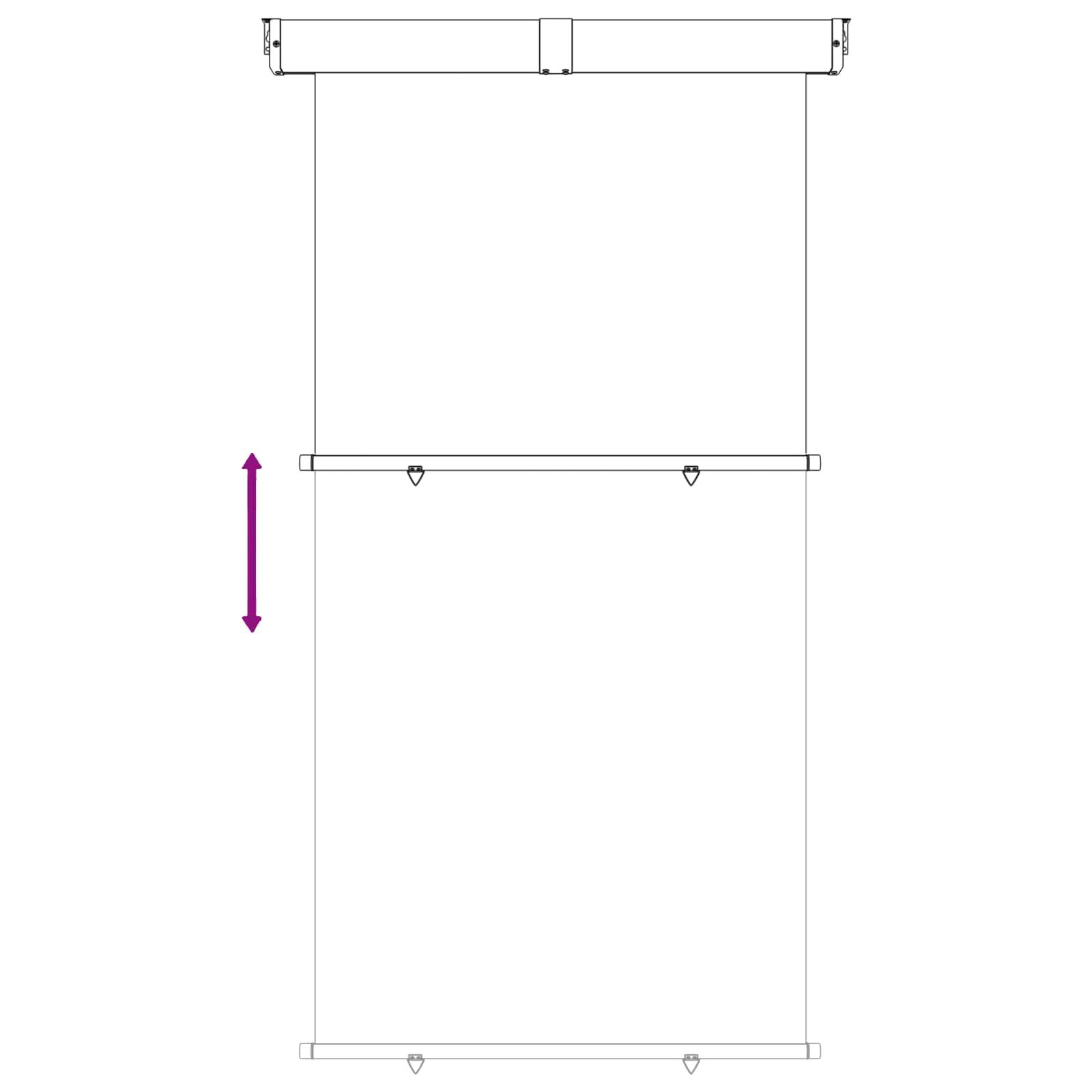 Store latéral de balcon polyester acier 250 x 170 cm - PANGIVO - Image 5