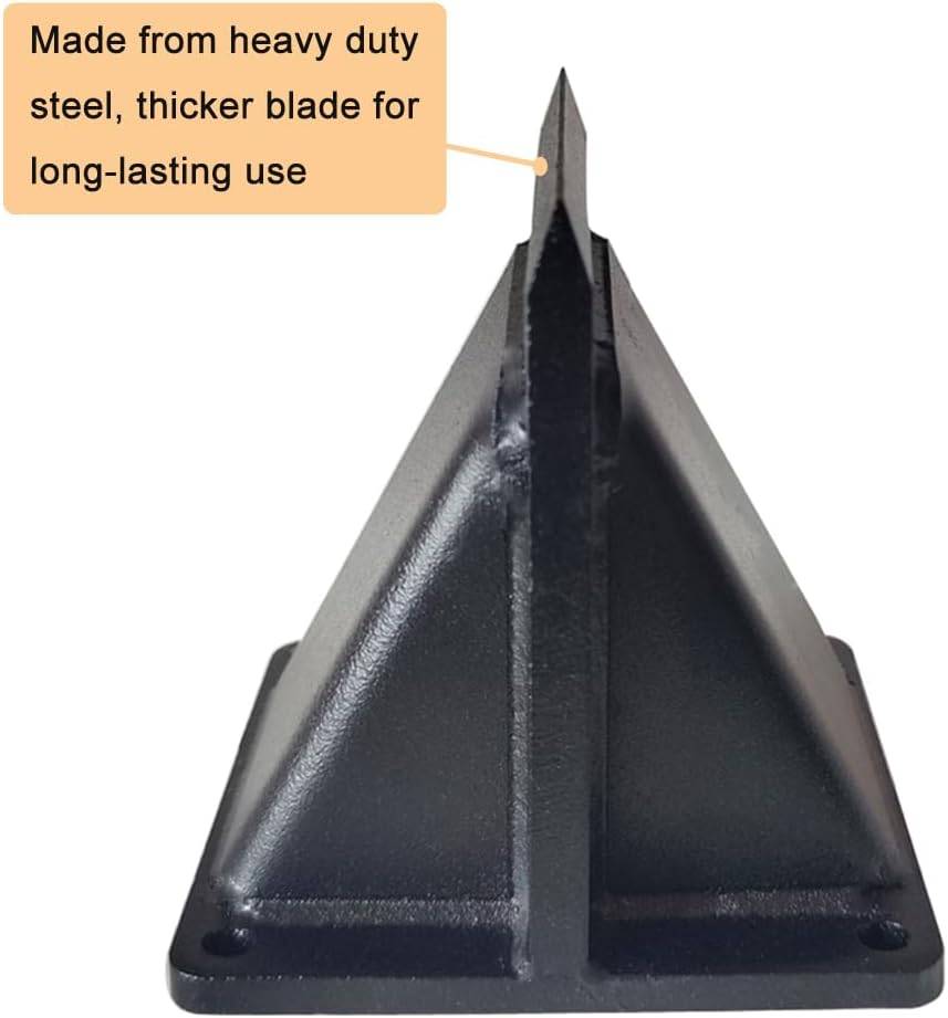 Fendeur de bois - Petit coin de fendage - Convient pour le camping, les barbecues et les pique-niques (noir)-Lytech - Image 1