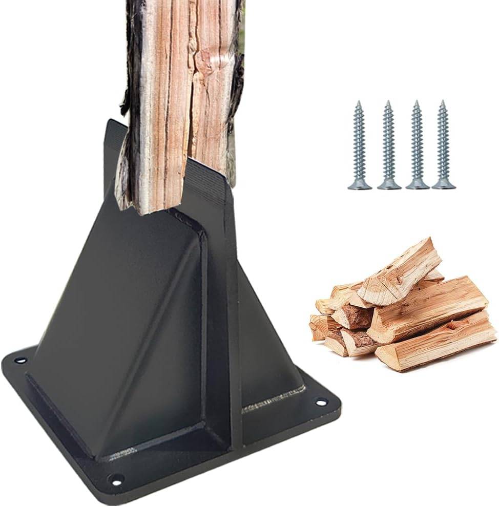 Fendeur de bois - Petit coin de fendage - Convient pour le camping, les barbecues et les pique-niques (noir)-Lytech - Image 4