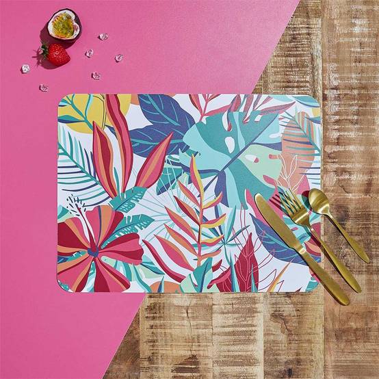 The Home Deco Factory - Set de Table "Paradis Exotique" 30x40cm Multicolore - Image 2