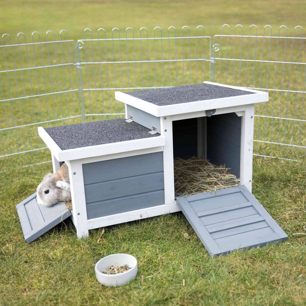 Trixie - Clapier avec 2 sorties . 70 x 43 x 45 cm. pour petits animaux. rongeurs. - Image 8