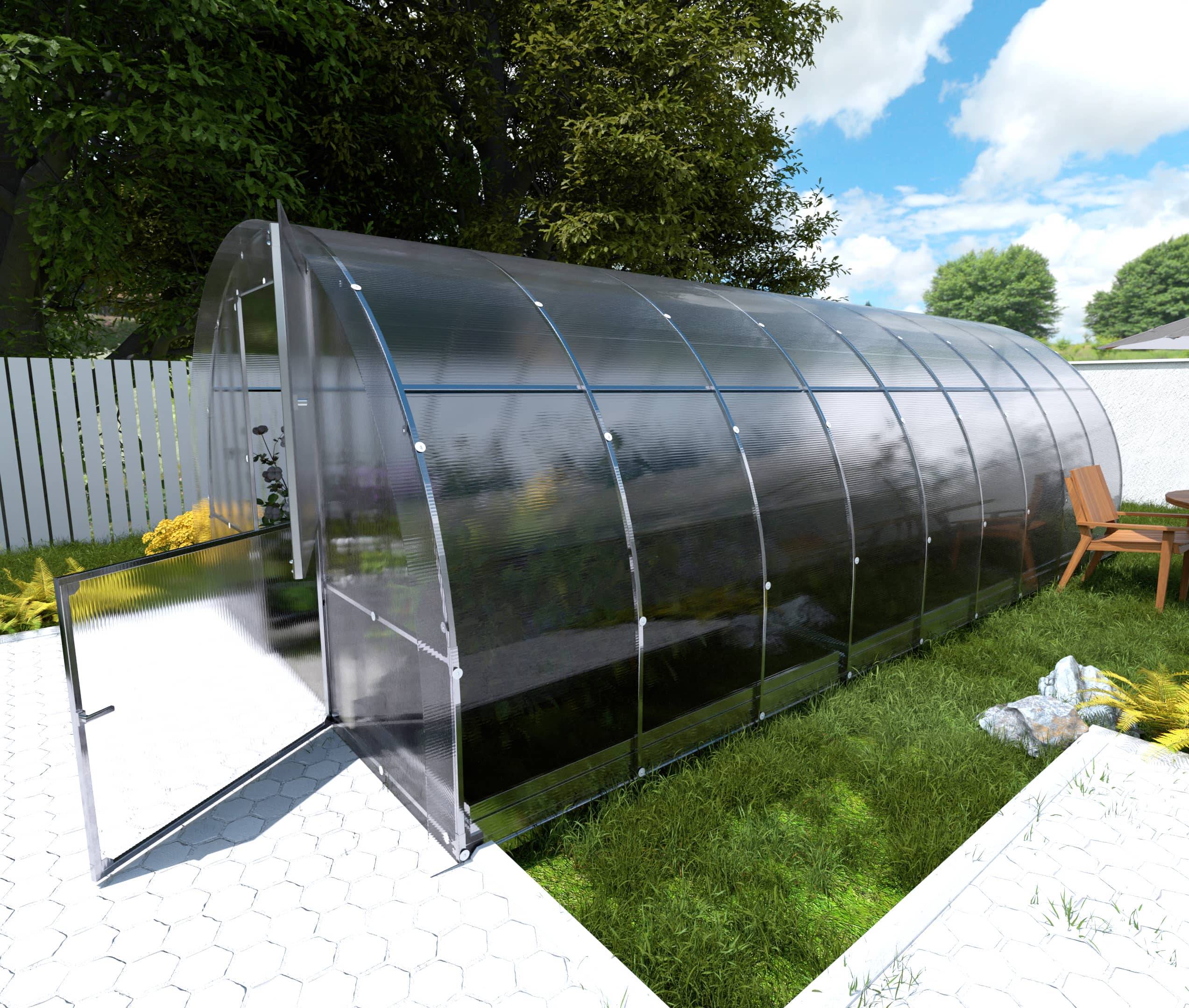 Serre de jardin 3 x 6 m 18 m² polycarbonate 4 mm Klasika Easy - Habitat et Jardin
